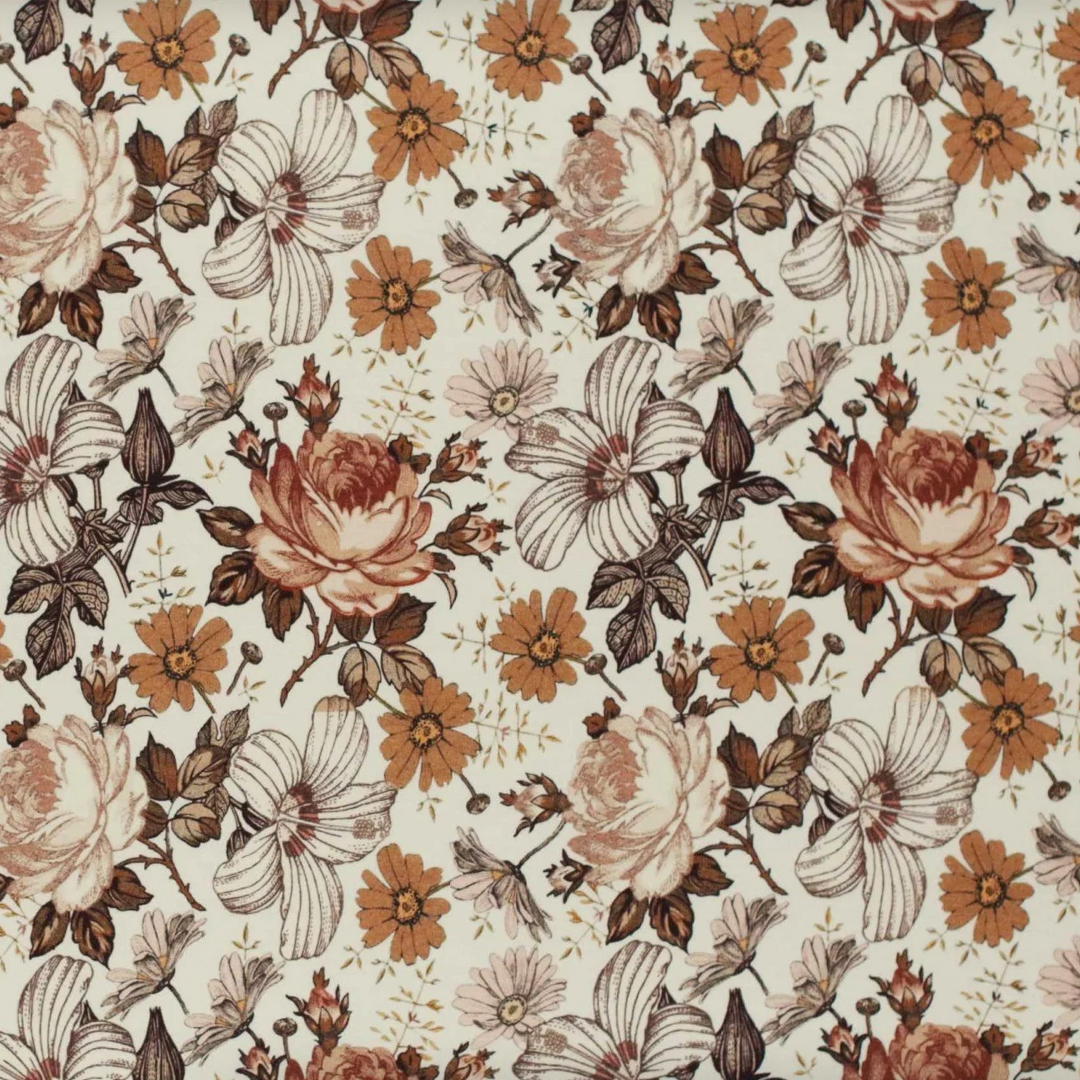 Fitted Sheet – Flowers Cacao