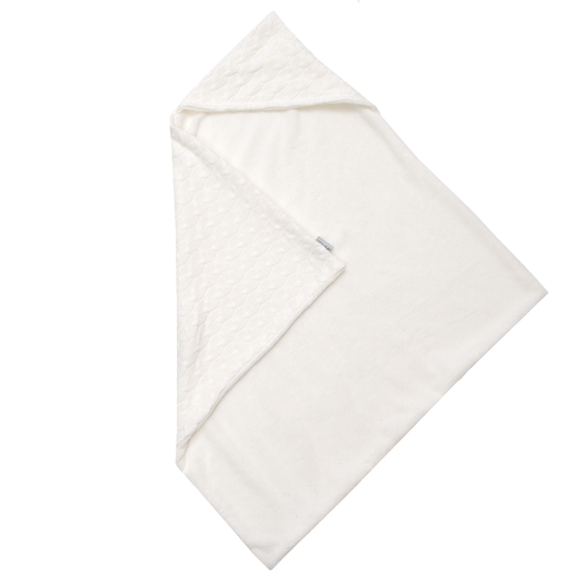 Cable Knit Baby Swaddle – Ecru