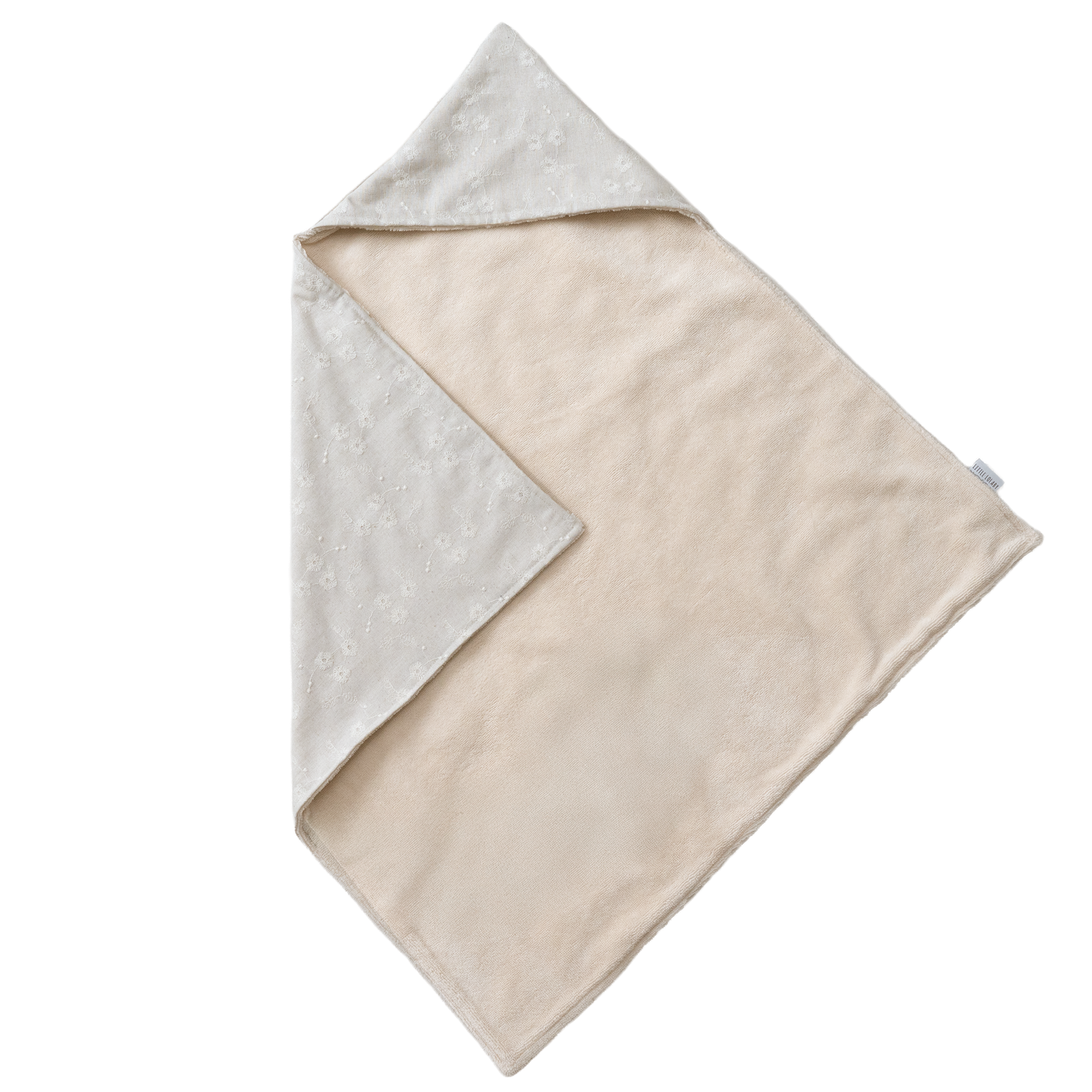 Baby Swaddle Blanket – Bamboo Cotton & Linen Embroidery Flowers